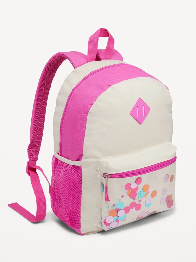 Confetti Canvas Backpack for Girls