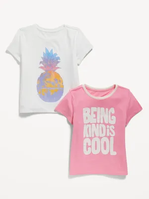 Graphic T-Shirt 2-Pack for Girls