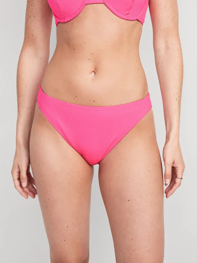 High-Waisted Printed French-Cut Bikini Swim Bottoms