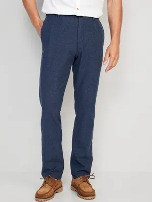 Slim Rotation Linen-Blend Chino Pants for Men