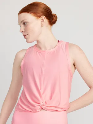 Cloud 94 Soft Twist-Front Cropped Top for Women