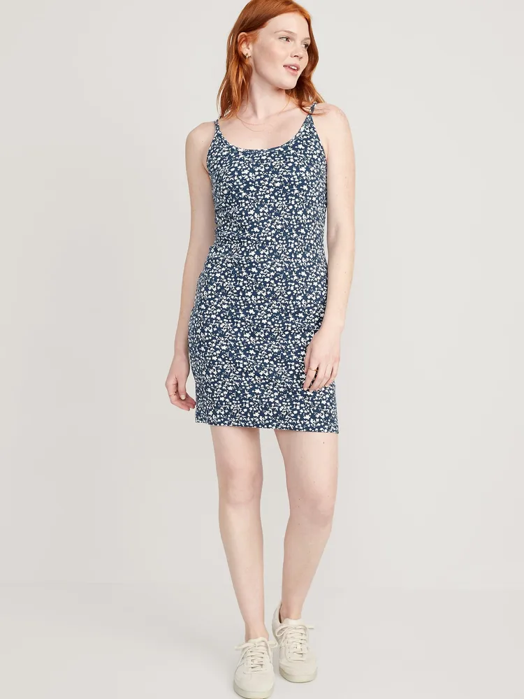 Old Navy Fitted Rib-Knit Cami Mini Dress