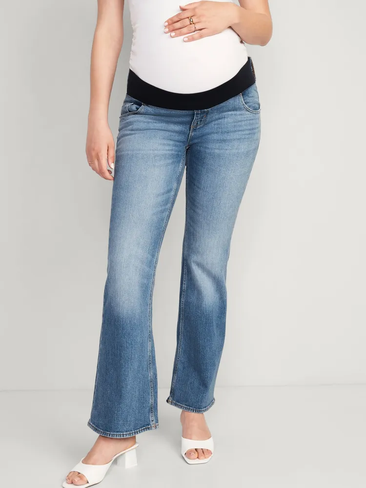 Old Navy Maternity Front-Low Panel Flare Jeans