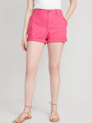 High-Waisted OGC Pull-On Chino Shorts - 3.5-inch inseam