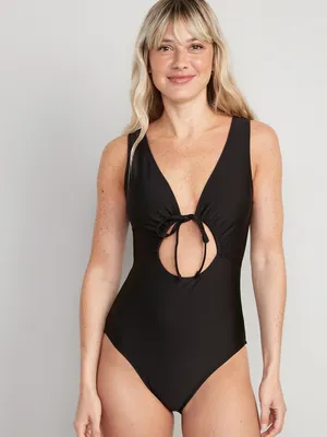 Cutout-Front One-Piece Swimsuit for Women