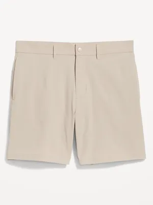 StretchTech Nylon Chino Shorts for Men - 7-inch inseam