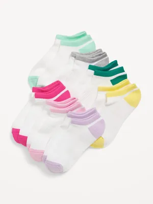 Color-Block Ankle ocks 7-Pack for Girls