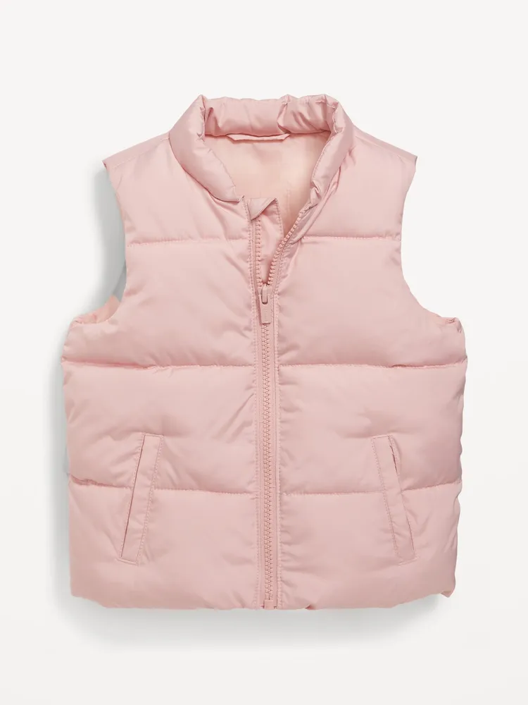Water-Resistant Frost Free Puffer Vest for Toddler Girls