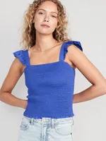 Fitted Ruffle Crop Top