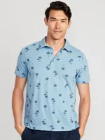 Printed Classic Fit Jersey Polo for Men