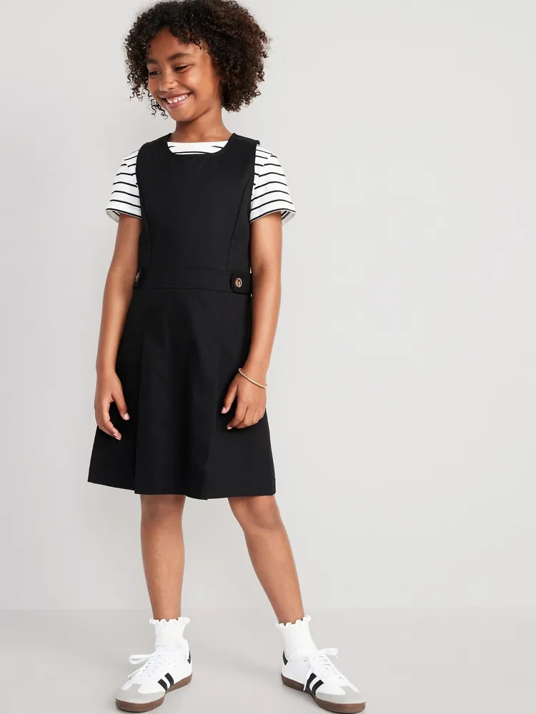 Sleeveless School Uniform Dress for Girls