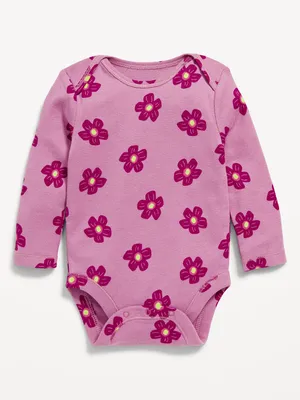 Printed Long-Sleeve Bodysuit for Baby
