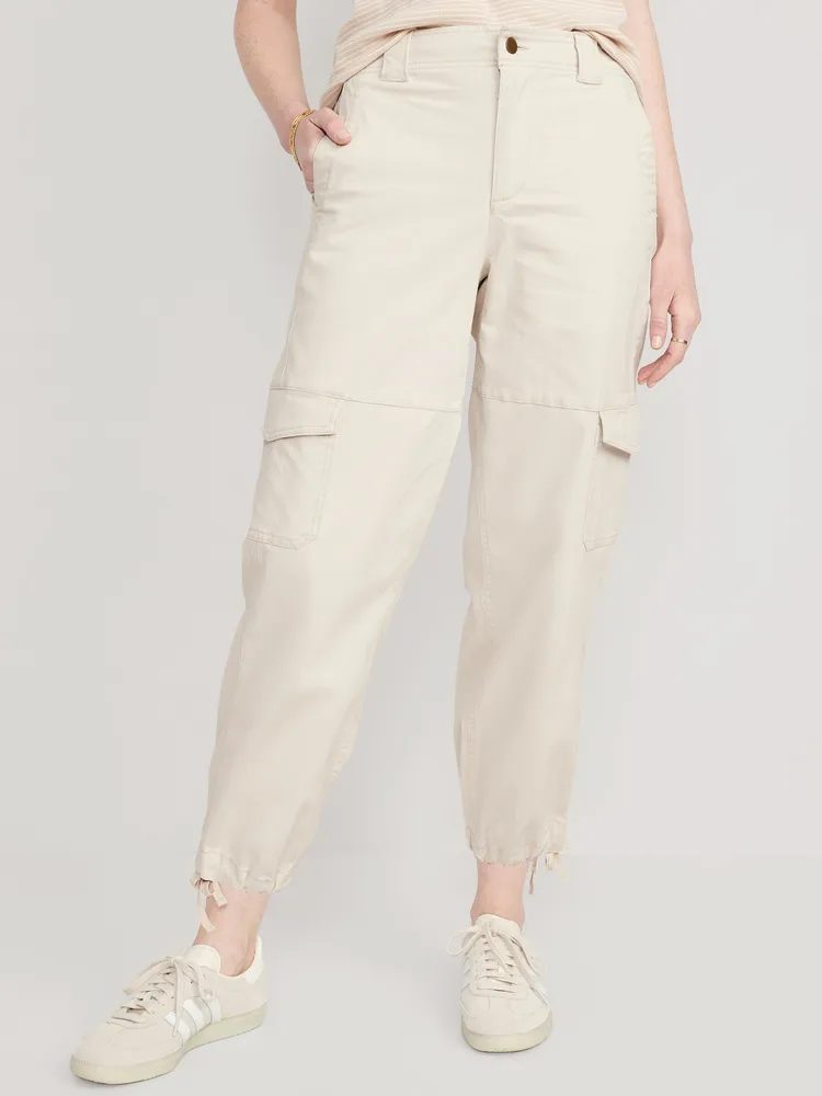 High-Waisted Balloon Cargo Pants