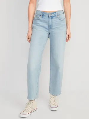 Mid-Rise Boyfriend Loose Jeans for Women