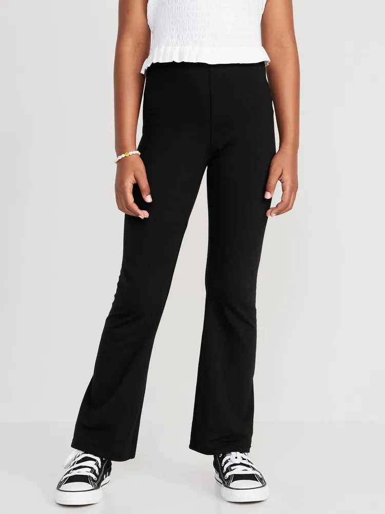 Hollister high rise flare trouser in black ditsy