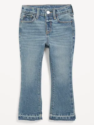 High-Waisted Raw-Hem Flare Jeans for Toddler Girls