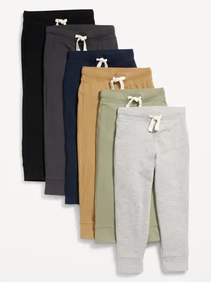 Unisex Jersey-Knit Jogger Pants 6-Pack for Toddler