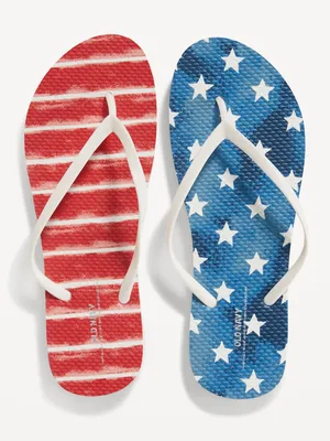 Patterned Flip-Flop Sandals for Women (Partially Plant-Based