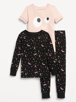 Unisex 3-Piece Snug-Fit Pajama Set for Toddler & Baby