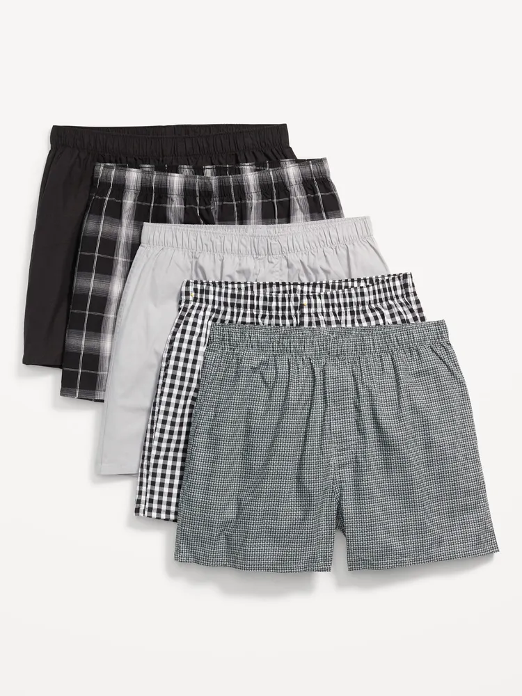 Old Navy Soft-Washed Boxer Shorts 5-Pack - 3.75-inch inseam