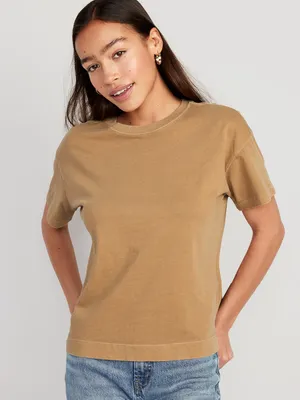 Vintage Crew-Neck T-Shirt for Women