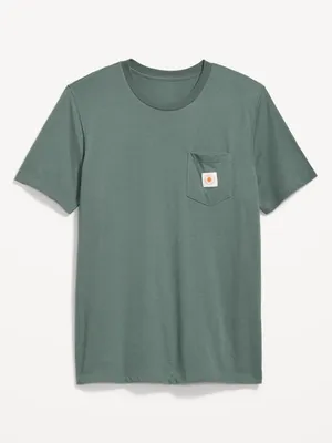 Soft-Washed Graphic Pocket T-Shirt for Men