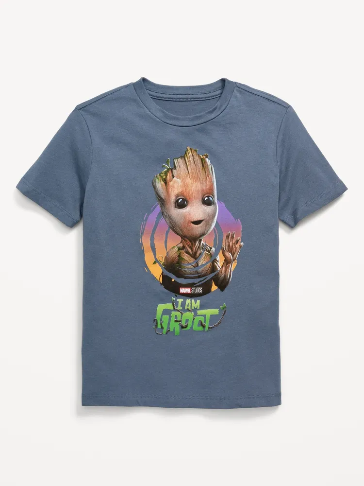 Gender-Neutral Marvel I Am Groot Graphic T-Shirt for Kids