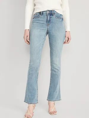 High-Waisted Kicker Boot-Cut Jeans for Women