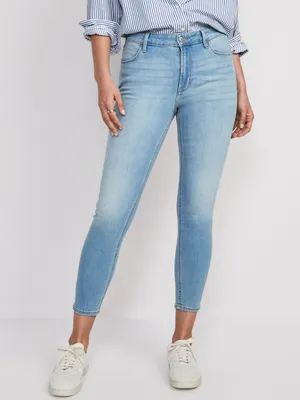 High-Waisted Wow Super-Skinny Ankle Jeans