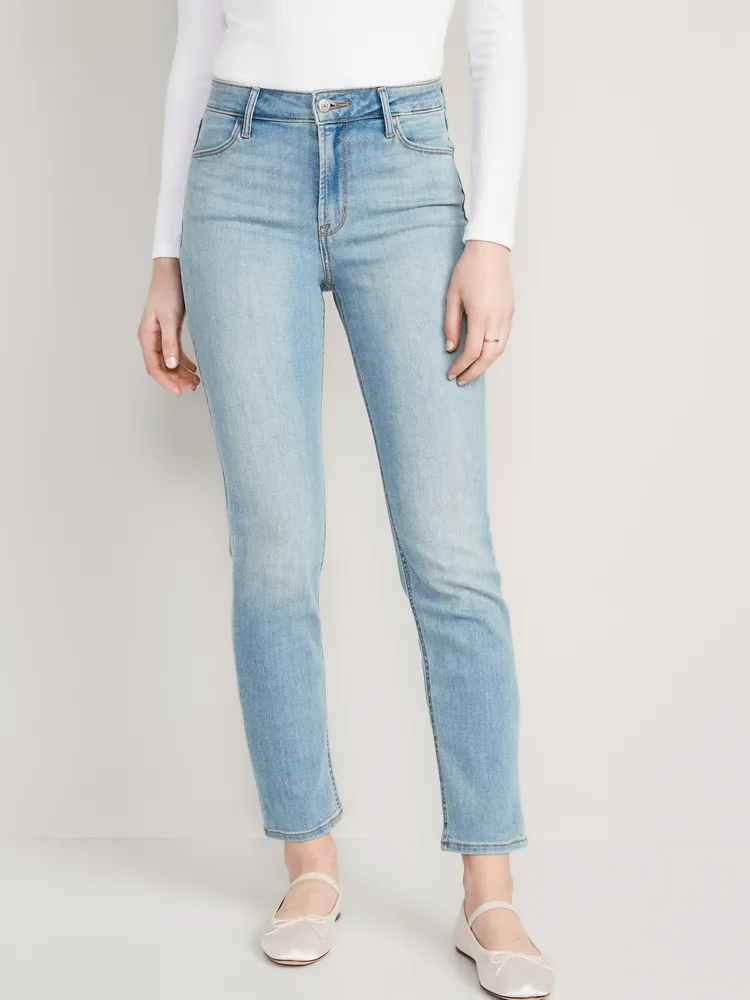 High-Waisted Wow Straight Jeans for Women