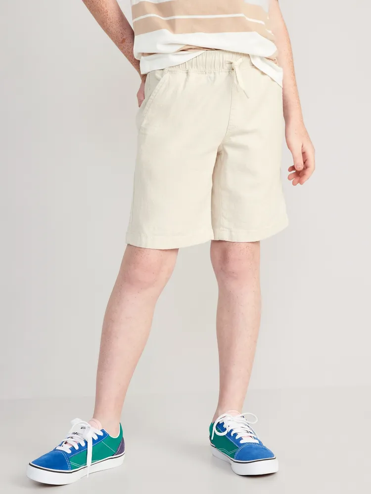 Straight Linen-Blend Jogger Shorts for Boys (At Knee