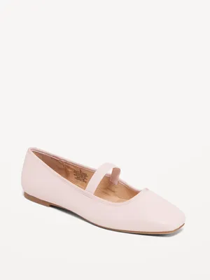 Mary Jane Square-Toe Ballet Flats for Women