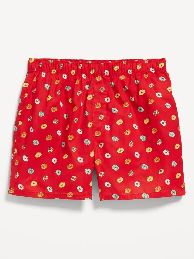 Old Navy Printed Soft-Washed Boxer Shorts for Men - 3.75-inch