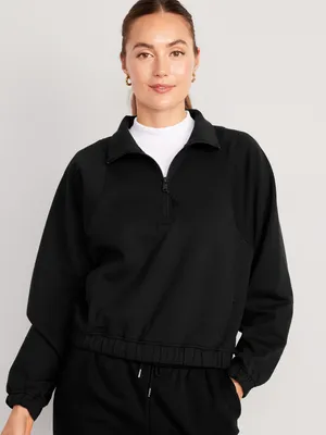 Dynamic Fleece Oversized 1/2-Zip Sweatshirt for Women