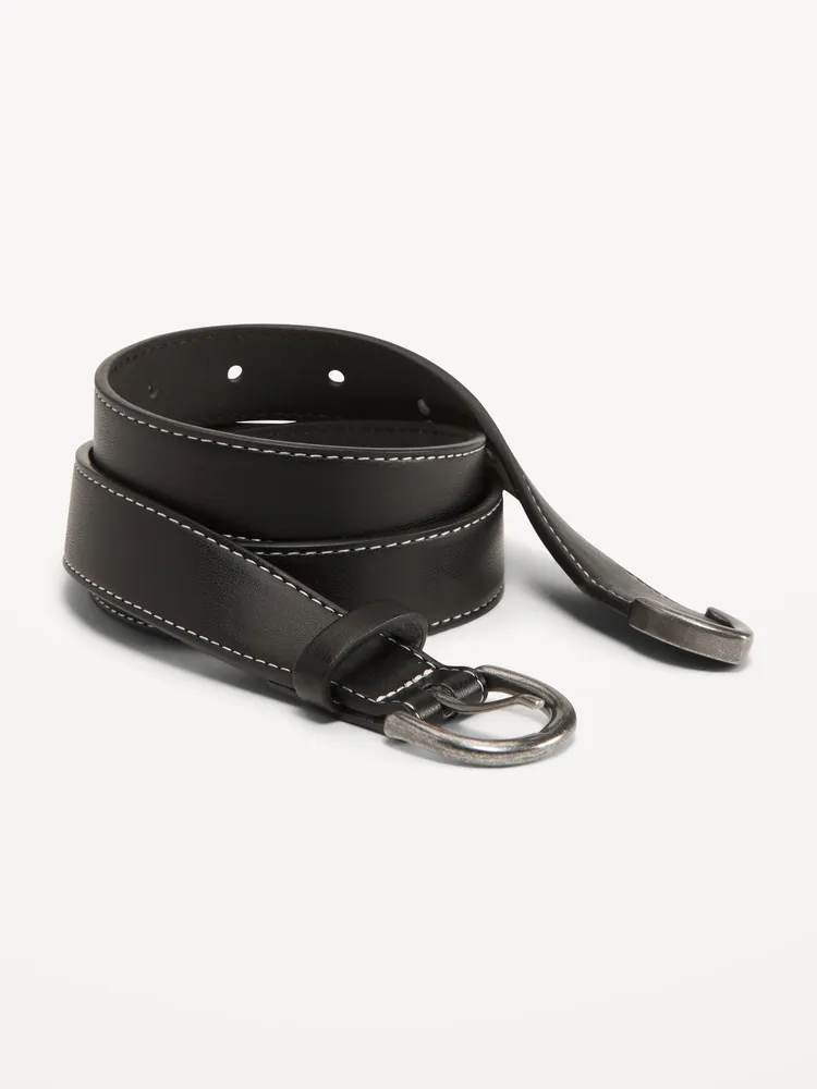 Burberry Women's Double Buckle Leather Belt