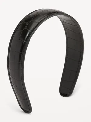 Faux-Leather Headband for Women