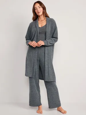 Oversized Sweater-Knit Robe for Women