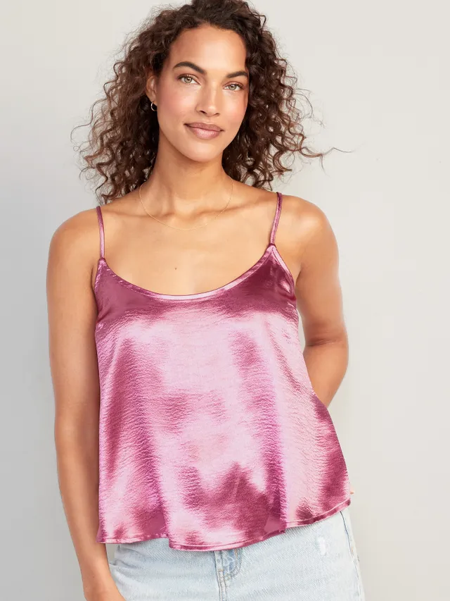 Textured Satin Cami Top