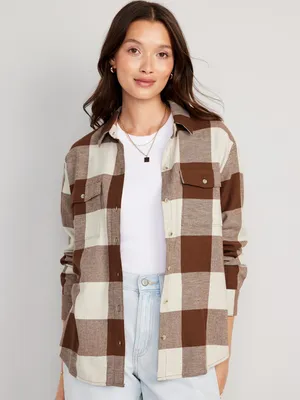 Loose Flannel Boyfriend Shirt