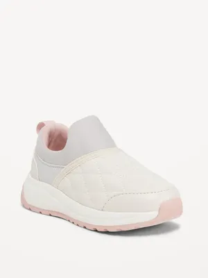 Chunky Quilted Slip-On Sneakers for Toddler Girls
