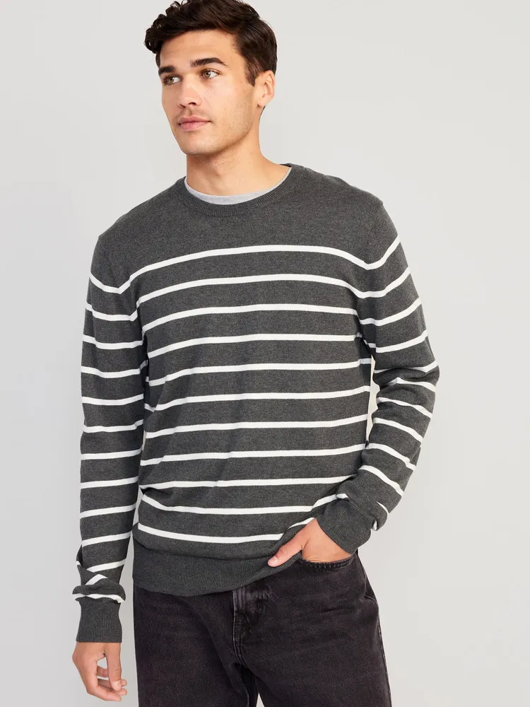 Striped Crew-Neck Sweater