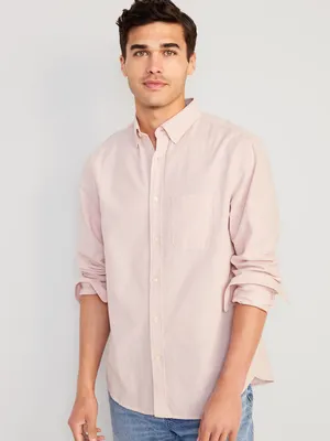 Classic Fit Non-Stretch Everyday Oxford Shirt for Men