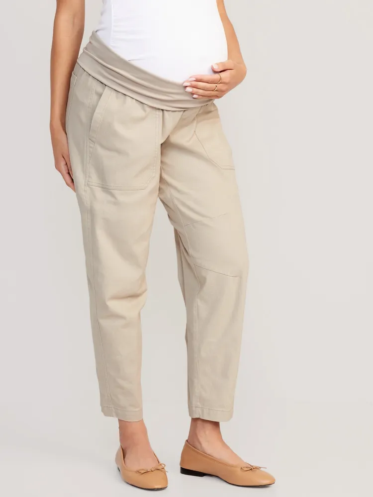 Old Navy Maternity Rollover-Waist Utility Pants