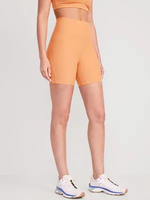 Extra High-Waisted PowerLite Lycra ADAPTIV Biker Shorts for Women - 6-inch inseam