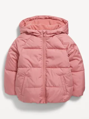 Water-Resistant Hooded Puffer Jacket for Toddler