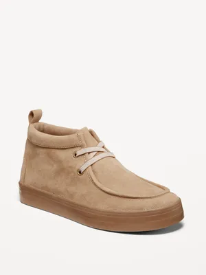 High-Top Faux-Suede Elastic-Lace Sneakers for Boys