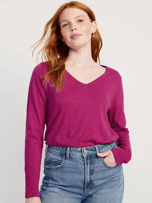 EveryWear Long-Sleeve Slub-Knit T-Shirt for Women