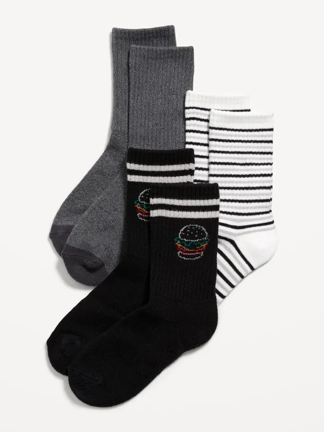 For Bare Feet Youth Chicago Bears 4-Stripe Deuce Crew Socks