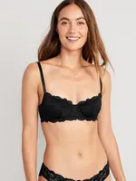 Lace Underwire Balconette Bra