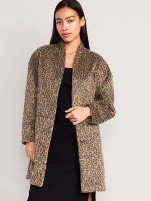 Long-Line Cardigan Coat for Women